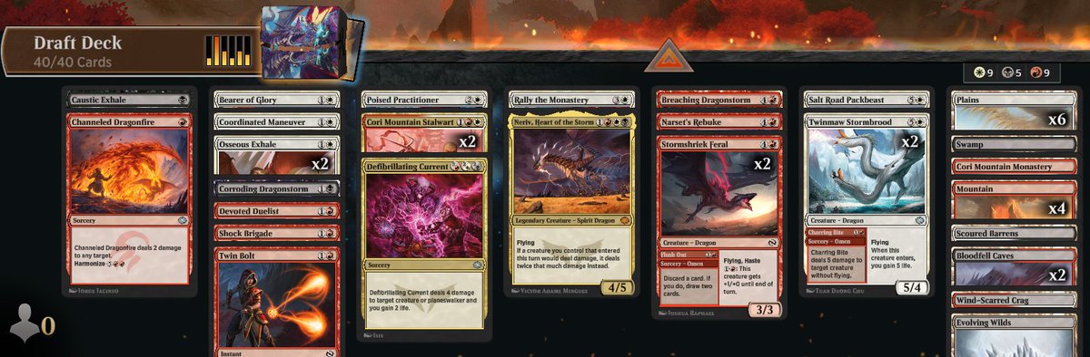 5th trophy, I finally ran a breeching dragonstorm deck! It didn't quite look like I expected though (7-2)