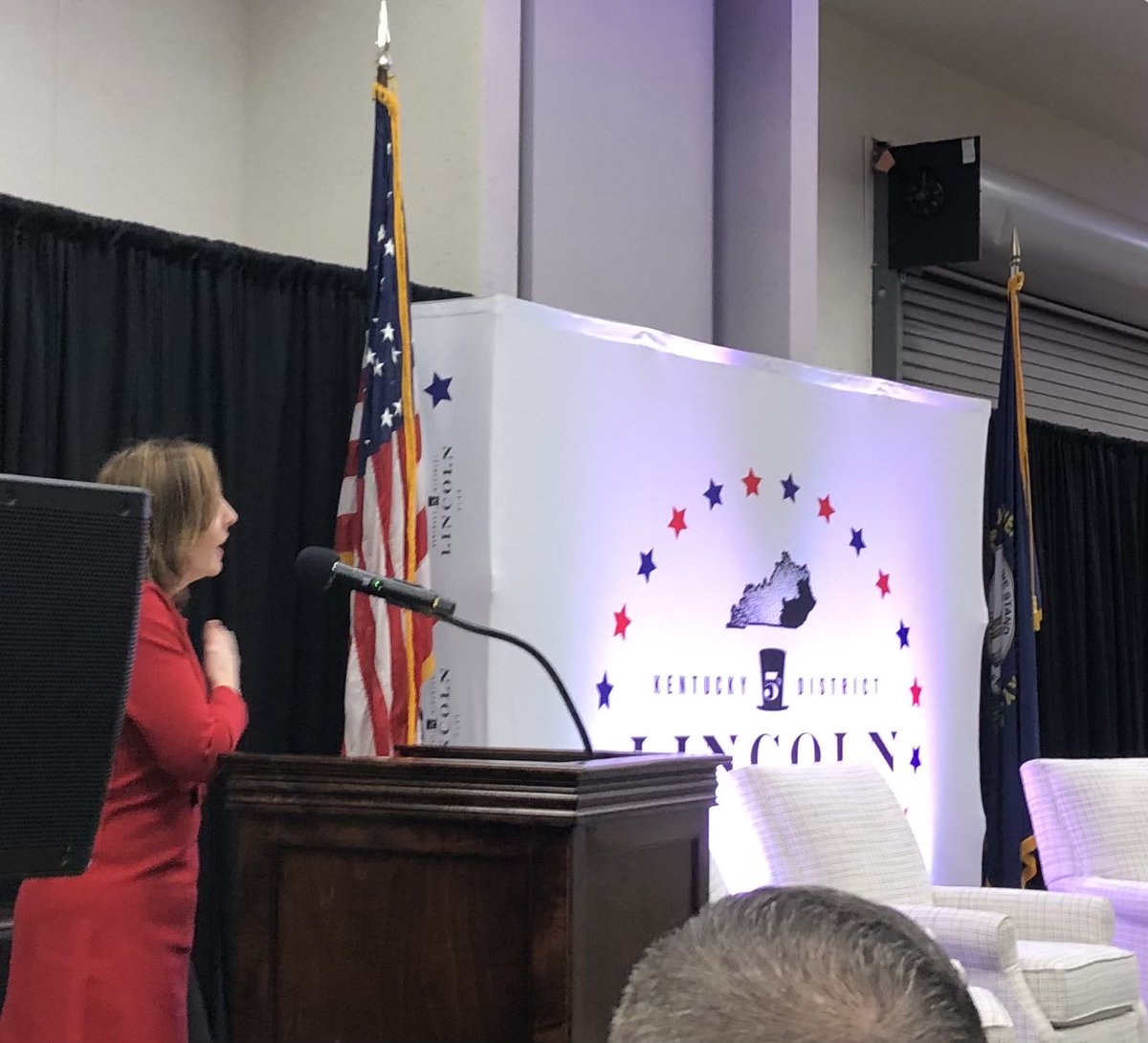 Great to be back in my home region with my husband Asa for the Fifth District Lincoln Club Dinner where I was honored to start the evening with the Pledge of Allegiance. It’s always so much fun to see old friends from across Eastern and Southeastern Kentucky!