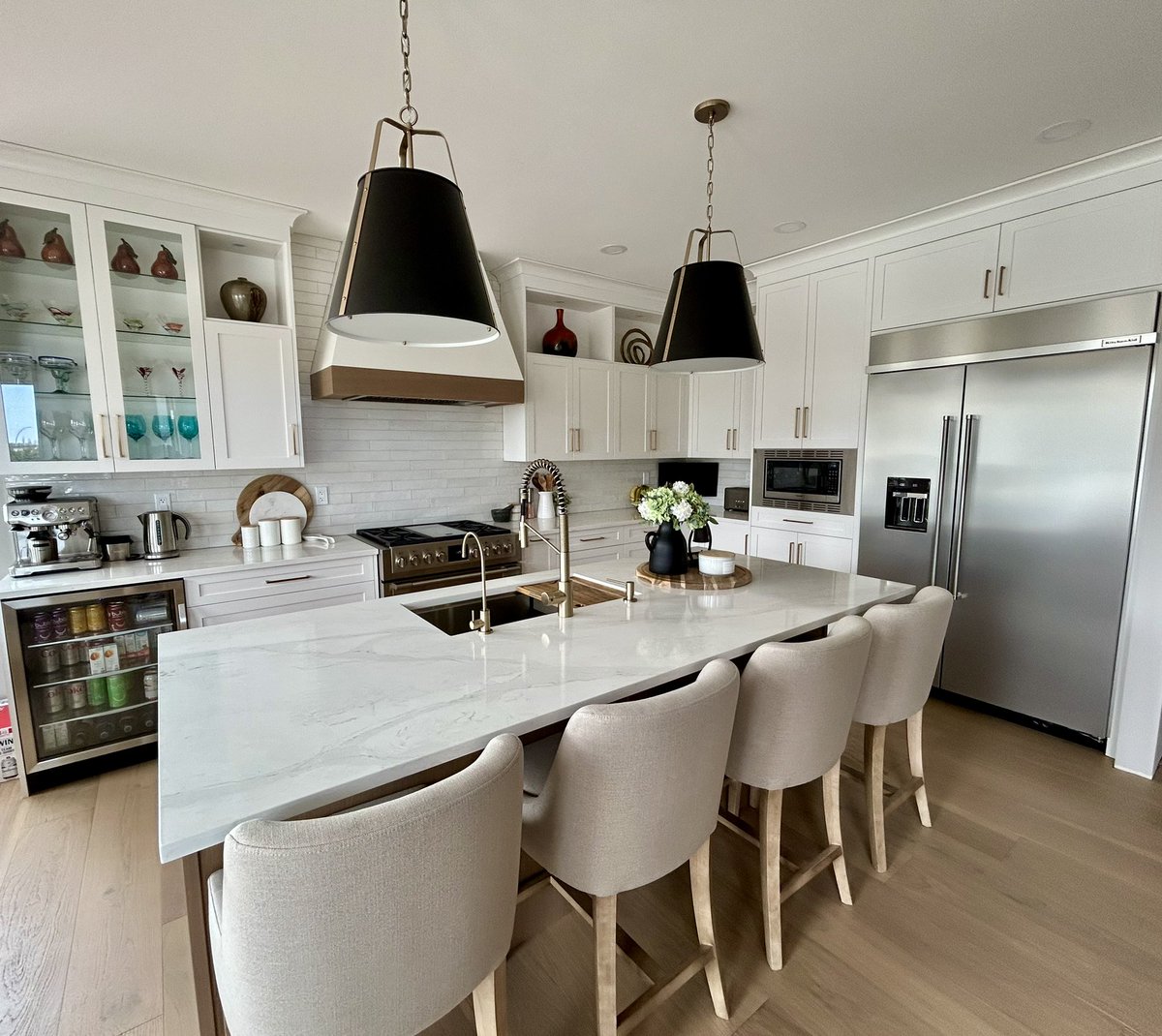 Thanks to our amazing clients in #SylvanLake for sending these.  Your home renovation looks incredible.