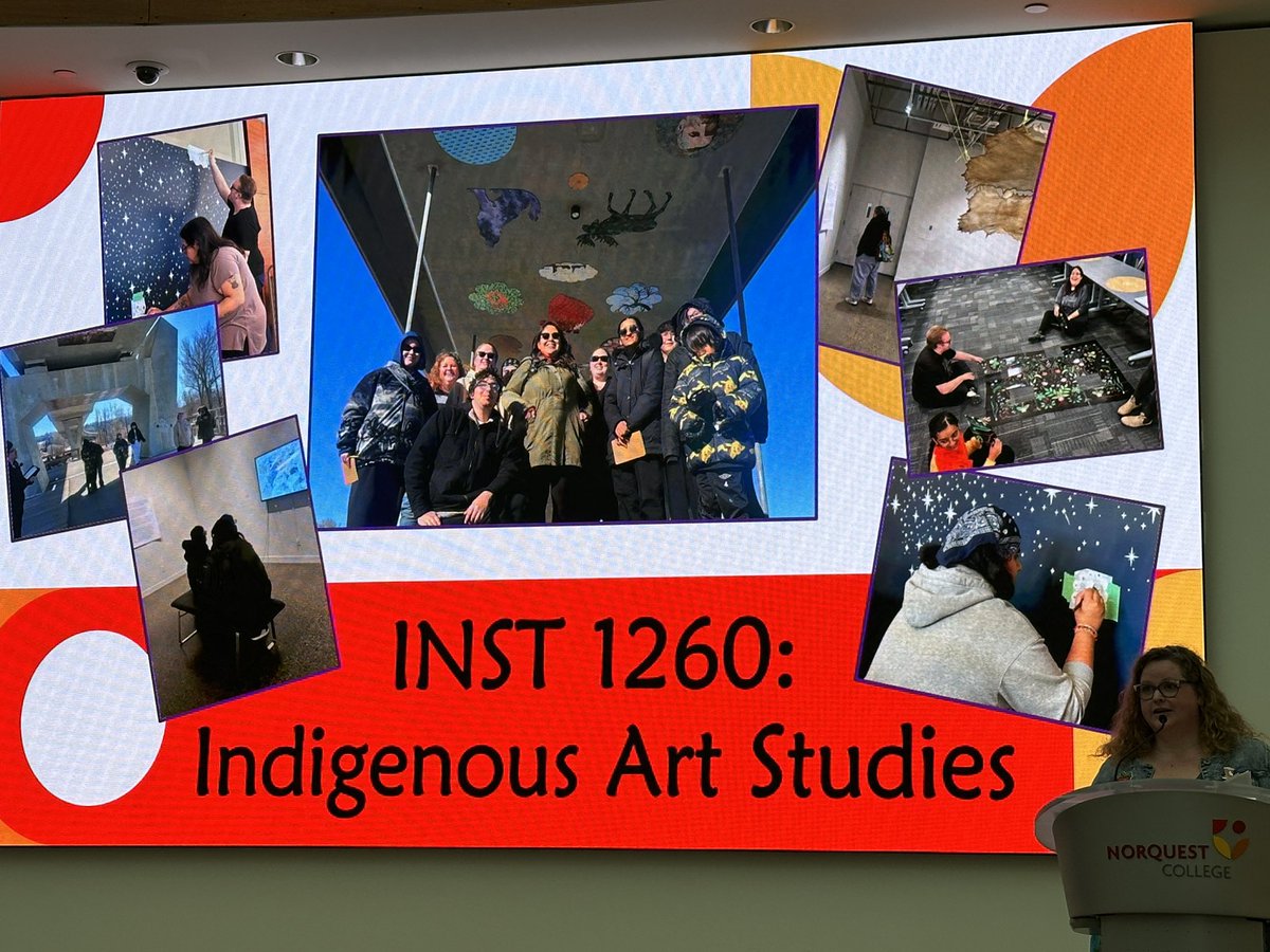 Carolyn Campbell (@_clcampbell) on Twitter photo The Indigenous Art Studies students <a href="/NorQuest/">NorQuest College</a> held a beautiful show and performance last night at the college. Our new Indigenous mural in the library is a must-see, so proud of our team and students! The Indigenous Art Studies students <a href="/NorQuest/">NorQuest College</a> held a beautiful show and performance last night at the college. Our new Indigenous mural in the library is a must-see, so proud of our team and students!