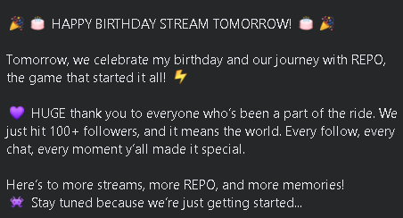 EXorcistRage's tweet photo. #gaming #repo #gamingcommunity #gaminglife #gamingmemes #friends #buddies #streamer #twitch #gamer #gaming #twitchstreamer #streaming #youtube #stream #twitchaffiliate #videogames #twitchtv #pc #games #game #pcgaming #gamers #youtuber #gamingcommunity #smallstreamer #live #follow https://t.co/1u7TZBaxjI
