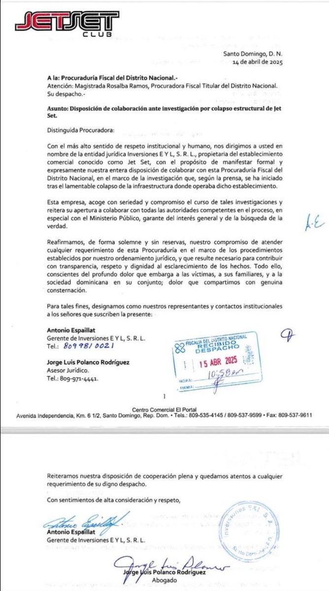 Este depósito orientado por uno de los abogados más prestigiosos del país; 7 días después de los hechos; del HOMICIDIO INVOLUNTARIO COLECTIVO. Es la consecuencia de no  accionar  el Ministerio Público a tiempo; lo deja al descubierto, le quita la iniciativa y le baja la moral.