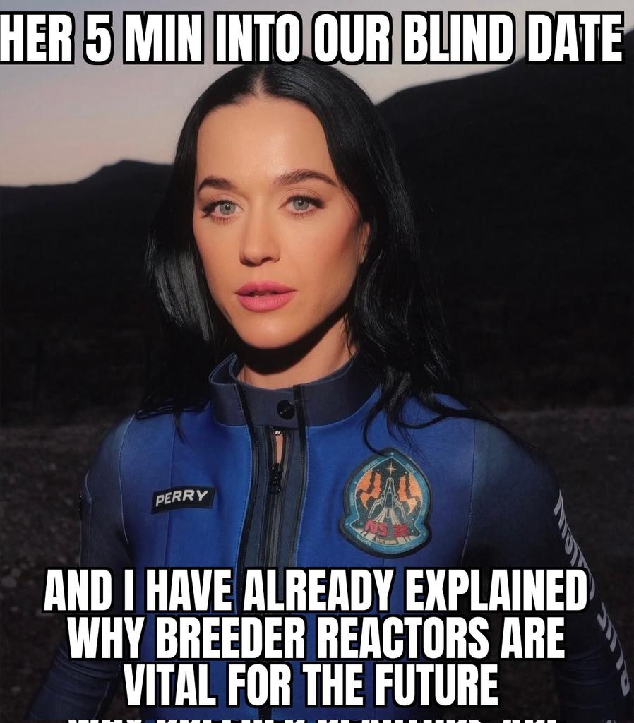 #ClimateEmergency #ClimateCrisis #Climate #energy #EnergyTransition #Energie #Energiewende #nuclear #NuclearEnergy #prosperity #Memes #KatyPerry #BlueOrigin <a href="/katyperry/">KATY PERRY</a>