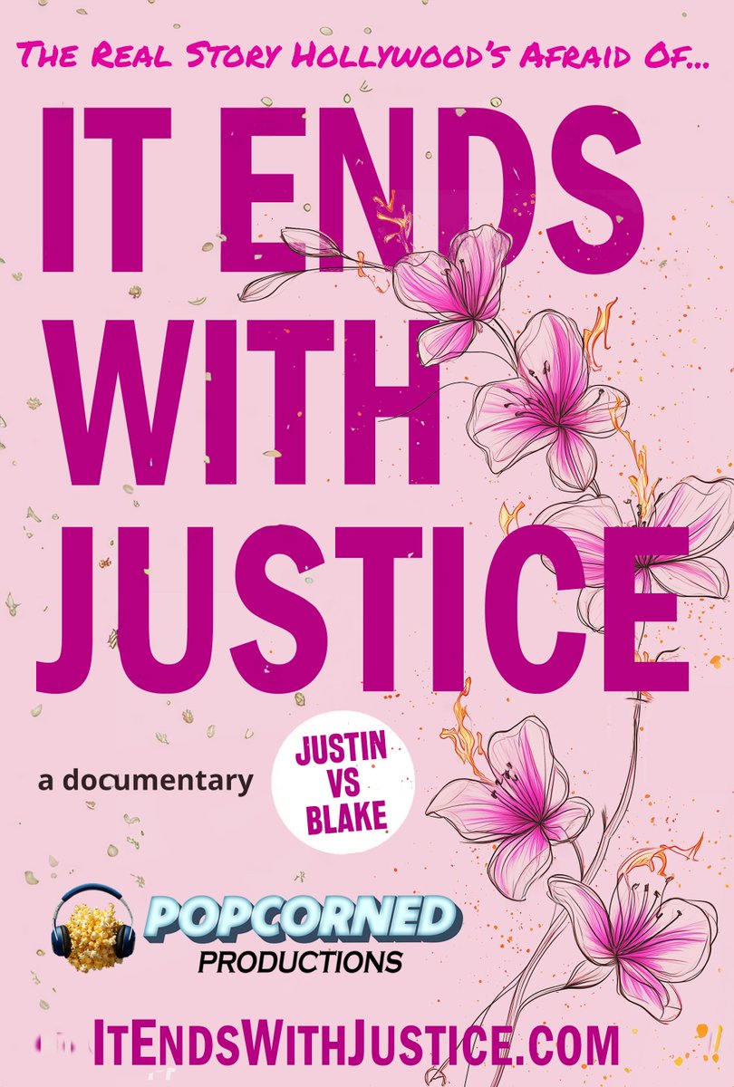 Super Excited to Announce the title and teaser poster for our Documentary... IT ENDS WITH JUSTICE: Justin Baldoni vs Blake Lively  - We're in post production and still doing a few more final interviews, but now is your chance to INVEST and be a part of #ItEndsWithJustice    1/2