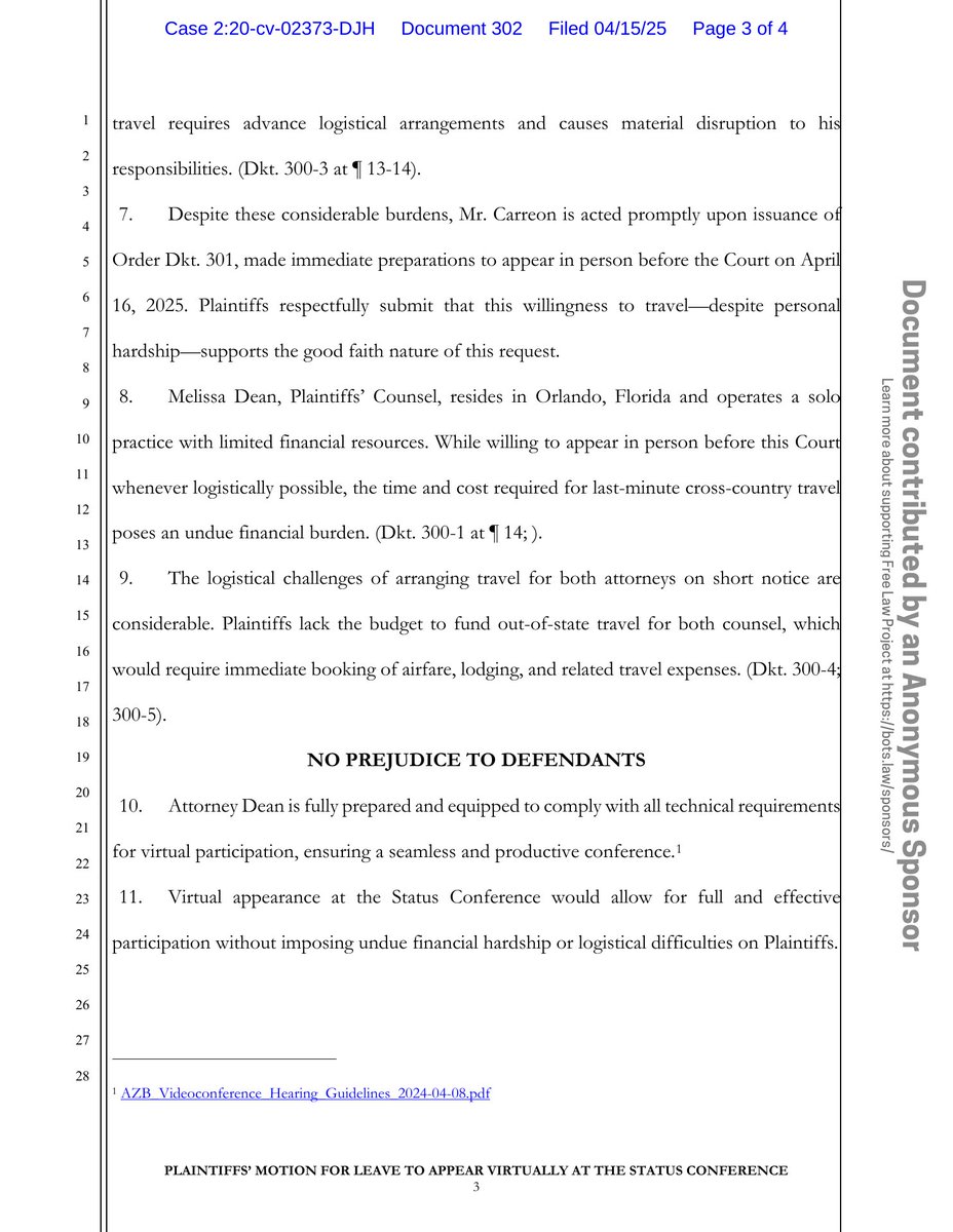 psy_cases's tweet image. New filing: &quot;Arizona Yage Assembly v. A.G. (Religious freedom - sacrament seizure)&quot;
Doc #302: Miscellaneous Relief

PDF: courtlistener.com/docket/1872389…

#CL18723894
