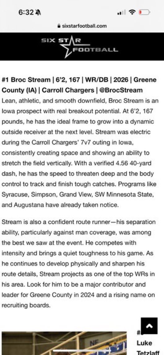 Broc Stream ‘26 (@brocstream) on Twitter photo Thanks <a href="/sixstarfootball/">Six Star Football | PLUS+</a> for the write up
<a href="/GCRamFootball/">Greene County Rams Football</a>
<a href="/CoachAlford11/">Ben Alford</a> Thanks <a href="/sixstarfootball/">Six Star Football | PLUS+</a> for the write up
<a href="/GCRamFootball/">Greene County Rams Football</a>
<a href="/CoachAlford11/">Ben Alford</a>