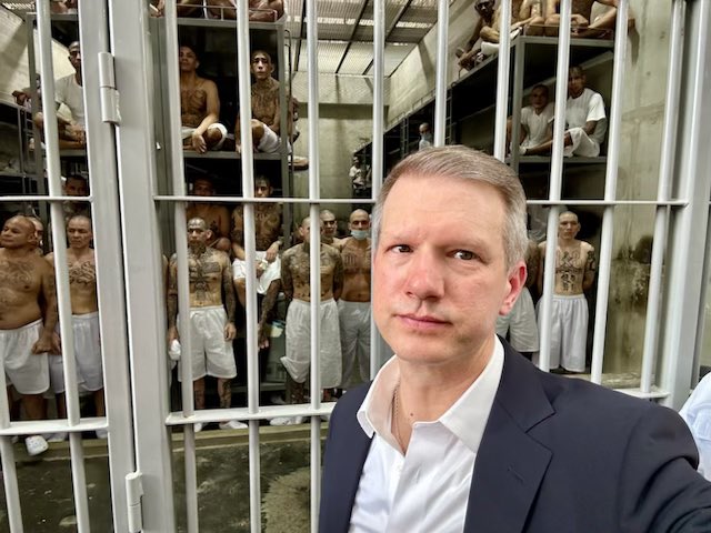 RepRileyMoore's tweet image. I just toured the CECOT prison in El Salvador. This maximum security facility houses the country’s most brutal criminals, including murderers, rapists, pedophiles, and terrorists. Several inmates were extremely violent criminals recently deported from the U.S.
I leave now even…