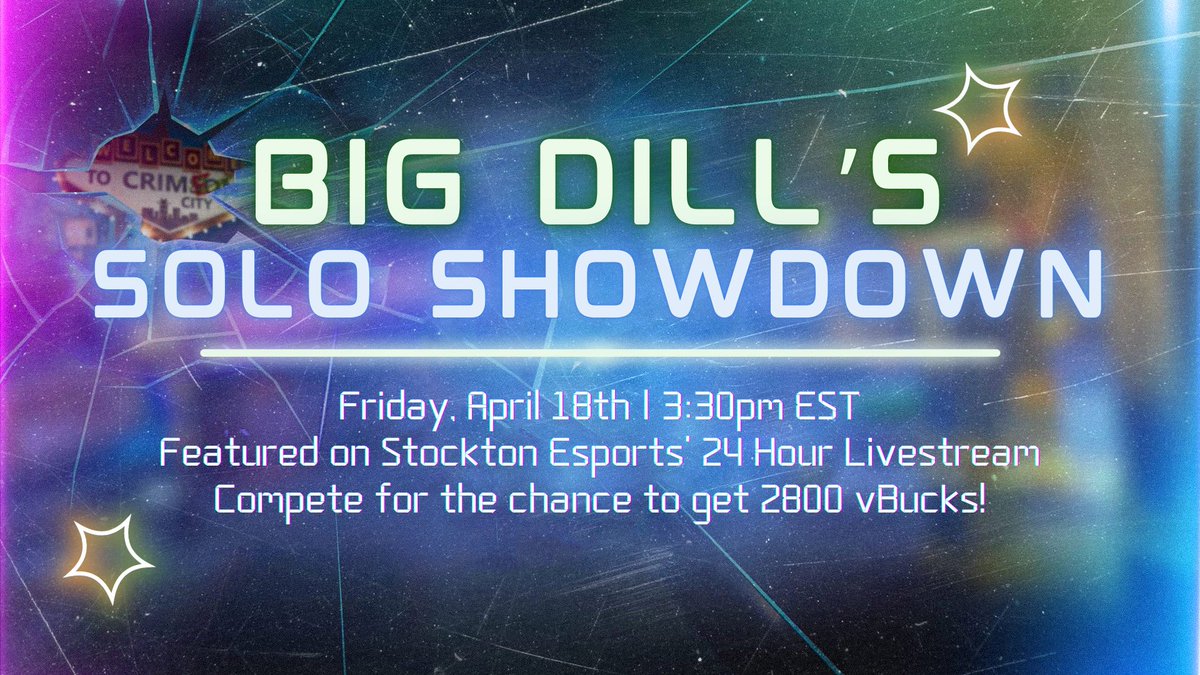 We will also be having a Fortnite Tournament during the 24 hour live stream at 3:30pm! First place takes home 2800 Vbucks 👀 
Sign up here!
forms.gle/MAhJC8Bp4SYBYd…