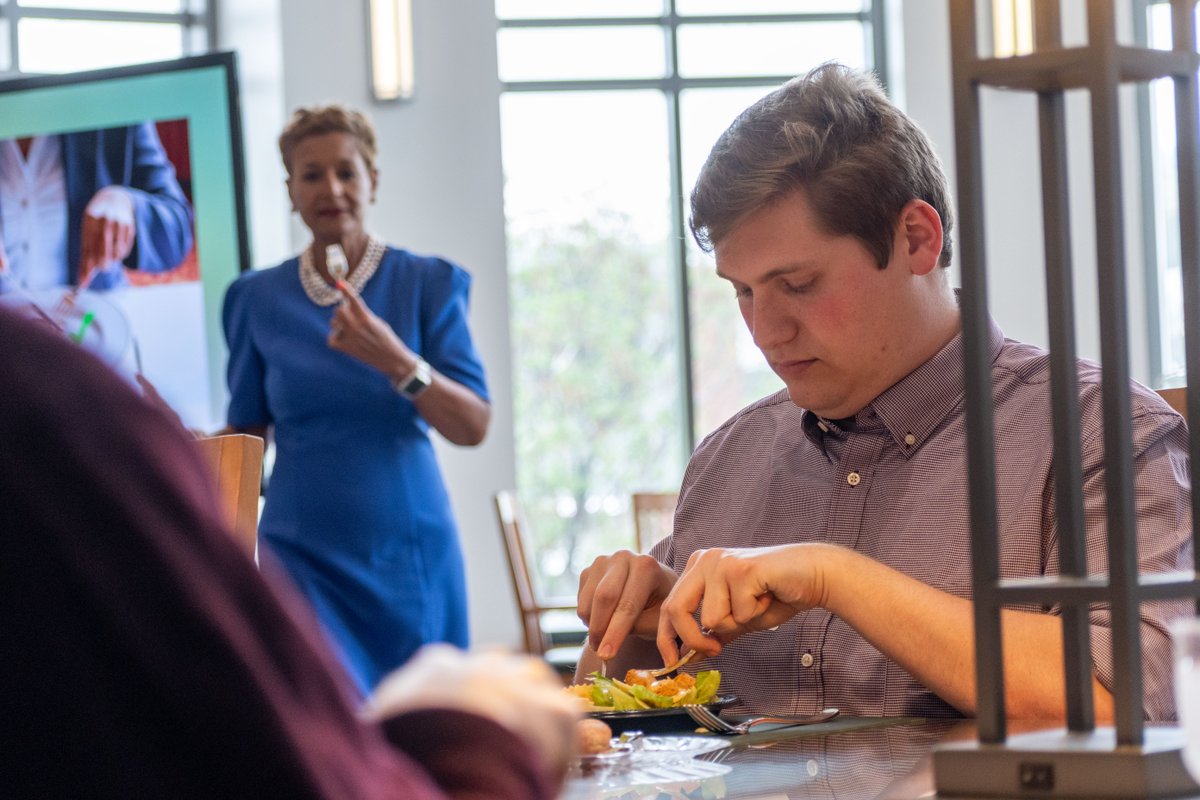 Special thanks to Anita Heiskell of PrimPoisedandProper.com for partnering with the Baylor Law School Career Development Office to host two workshops for our students on the particulars, benefits, and importance of formal dining etiquette.