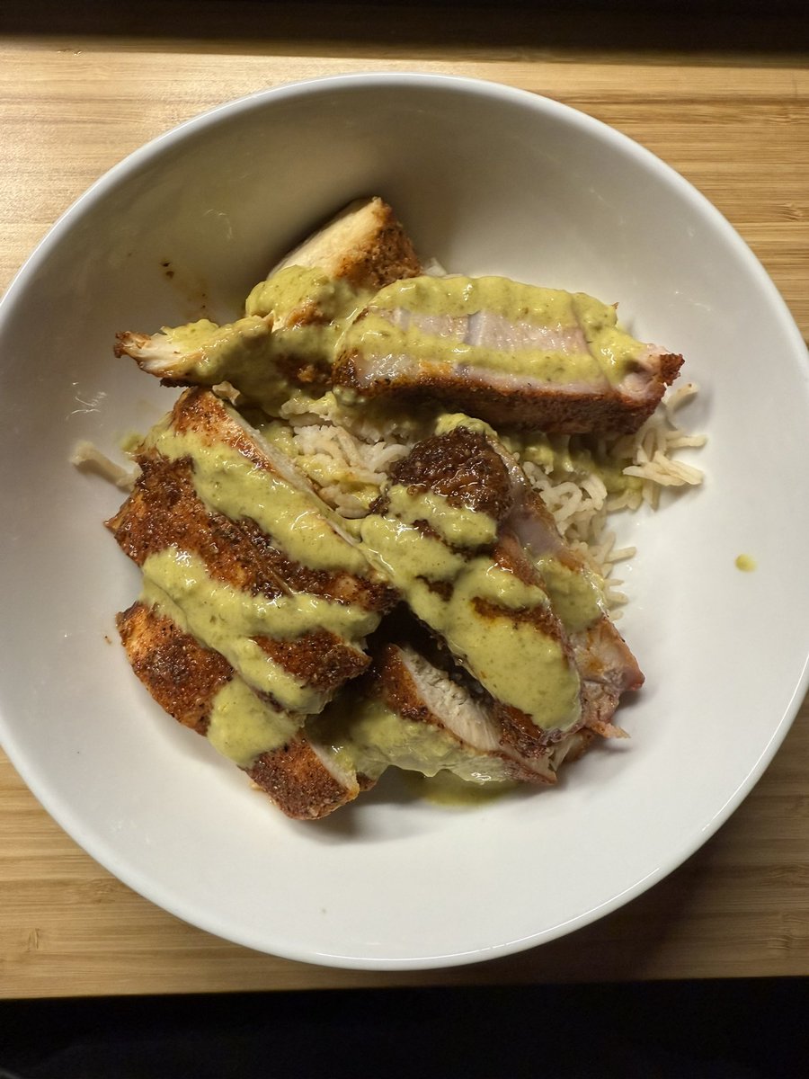 Senor (@s3nor__) on Twitter photo Last meal of the night
Chicken with a little pork
White rice cooked in chicken bone broth
<a href="/SieteFoods/">Siete Family Foods</a> jalapeño lime sauce on top.
No seed oils or processed sugars.
Ready for tomorrow ⚔️ Last meal of the night
Chicken with a little pork
White rice cooked in chicken bone broth
<a href="/SieteFoods/">Siete Family Foods</a> jalapeño lime sauce on top.
No seed oils or processed sugars.
Ready for tomorrow ⚔️