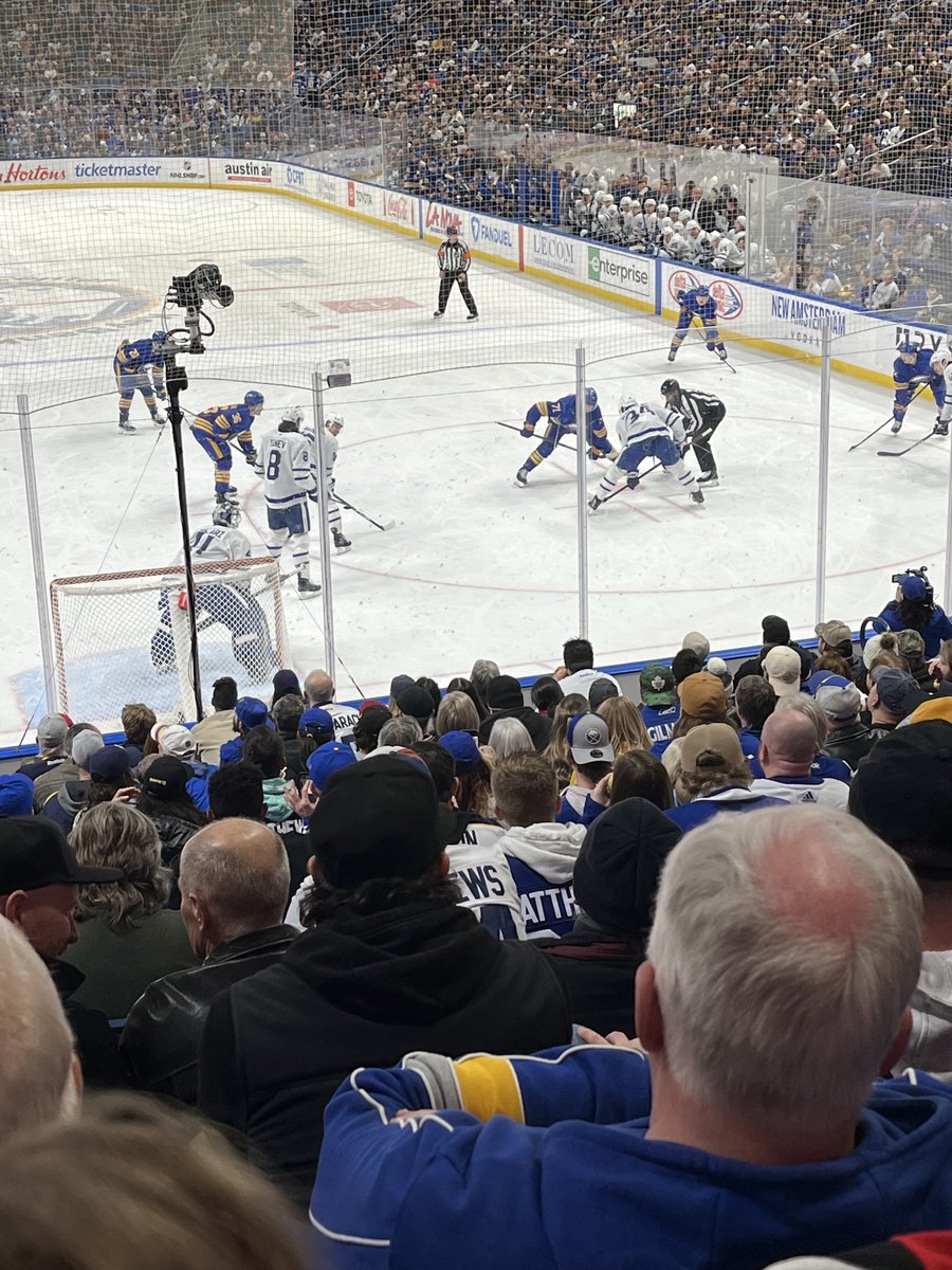 Finally got my son to a #MapleLeafs game #GoLeafsGo
