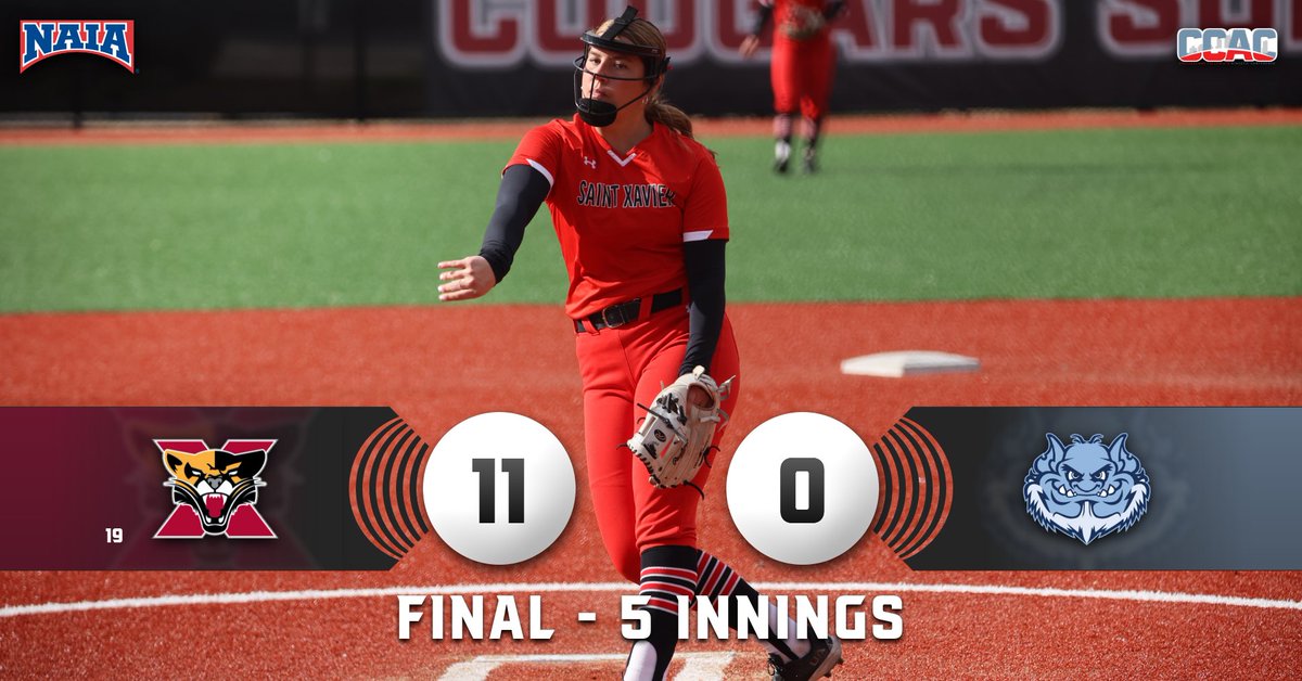 COUGARS WIN!!! Yalayzah Lovan had 3️⃣ RBI &amp; a 2B, Aubrey Wroble had 2️⃣ RBI &amp; Lily Strand K'd 1️⃣0️⃣ in an 8-0 victory for No. 19 <a href="/SXUsoftball/">SXU Softball</a> in gm 1! Mallory O'Connor &amp; Lovan had 2️⃣ RBI, Kaitlyn Wright HR'd &amp; Payton Antkiewicz K'd 1️⃣0️⃣ in an 11-0 W in gm 2! #GoCougs🐾🥎 #WeAreSXU