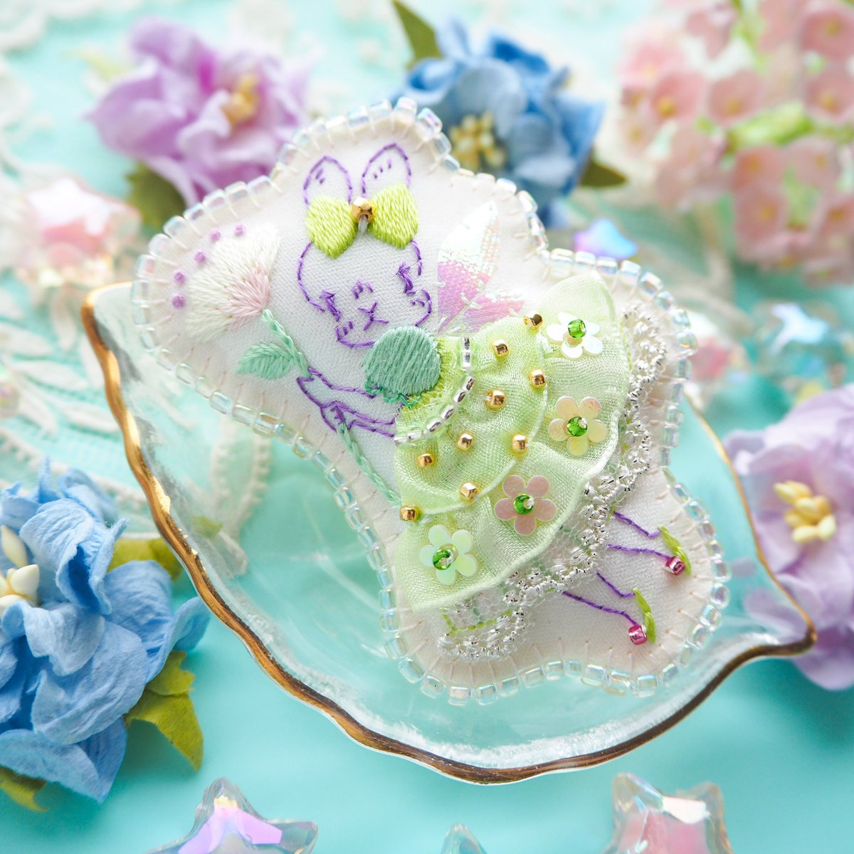 スピカピカ🐰おとぎの森の動物刺繍 (@spicapika077) / X