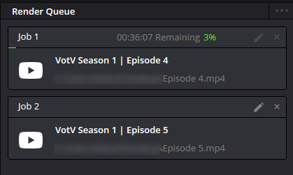 Plus que... genre... 10 episodes a monter! woo.