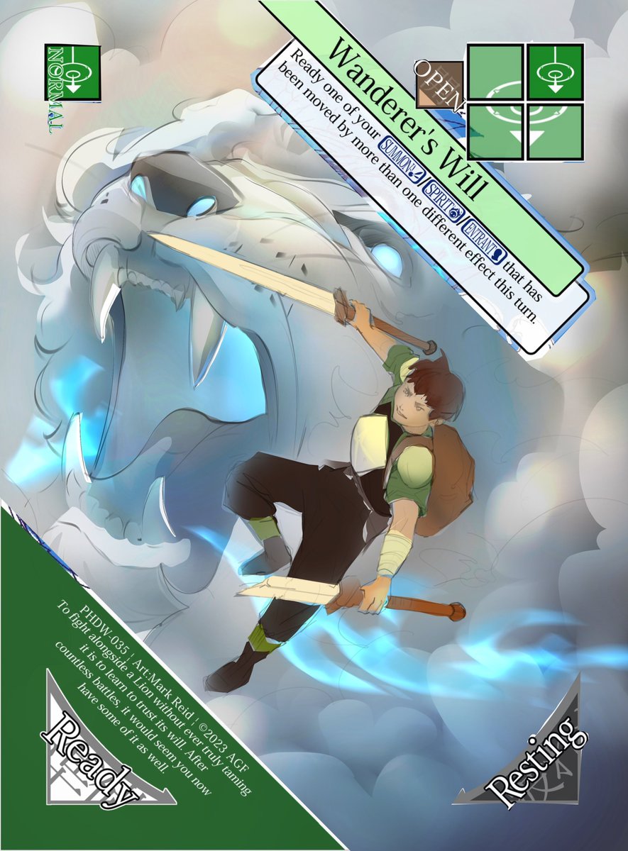 KyoukaiECG's tweet photo. Here we go - @elka_ii is helping us finish up 4 cards ahead of the Kickstarter. Clarifying characters and palettes with @BongoPotato , and early progress on the first one, Wanderer's will! Gettin pretty hyped up! #indiegamedev #gamedev #godot #kyoukai https://t.co/f385kznTwo