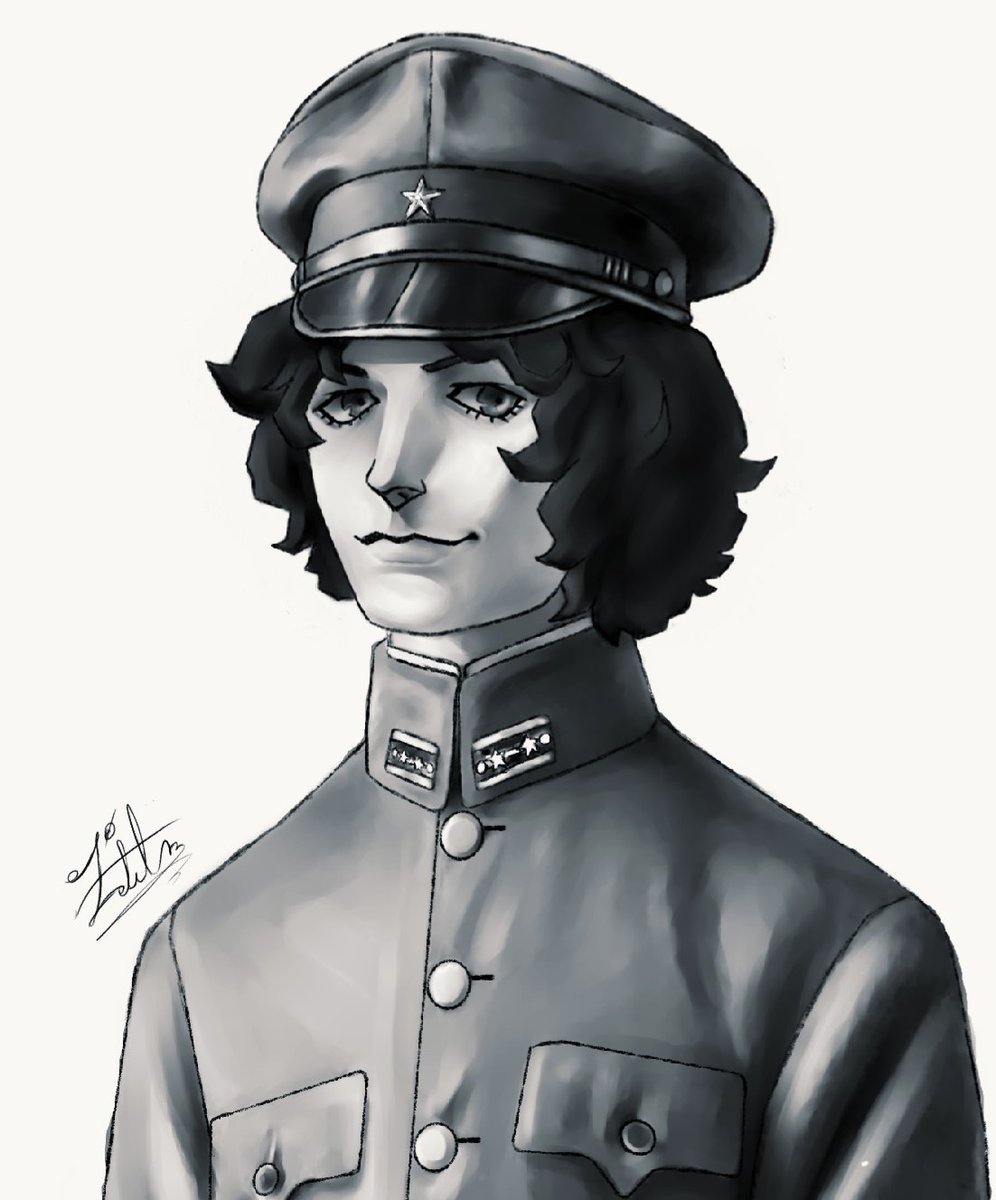 Portrait of Narumi from Devil Summoner in a period-appropriate Japanese military uniform.

This was a LONG overdue commission for <a href="/LVOARTX/">LVO</a>

#DevilSummoner #ShinMegamiTensei #Atlus #AtlusFaithful