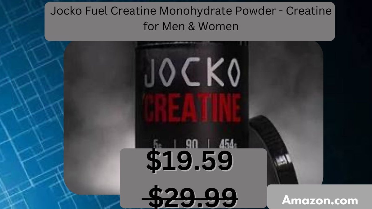 DealHunterHQ21's tweet photo. Deal find! Jocko Fuel Creatine Monohydrate Powder is on sale — clean, effective creatine for men &amp; women, designed to support strength, muscle recovery, and performance.

Link: https://t.co/hLGUp6n18F https://t.co/Edr3IkokZX