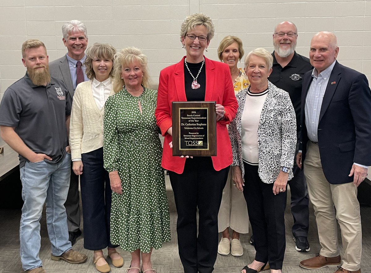 TOSS (@tosstn1975) on Twitter photo Please join us in congratulating Dr. Catherine Stephens from Tullahoma City Schools <a href="/TCSPublic/">TullahomaCitySchools</a> for being named the 2026 South Central Superintendent of the Year! 🎉 Please join us in congratulating Dr. Catherine Stephens from Tullahoma City Schools <a href="/TCSPublic/">TullahomaCitySchools</a> for being named the 2026 South Central Superintendent of the Year! 🎉