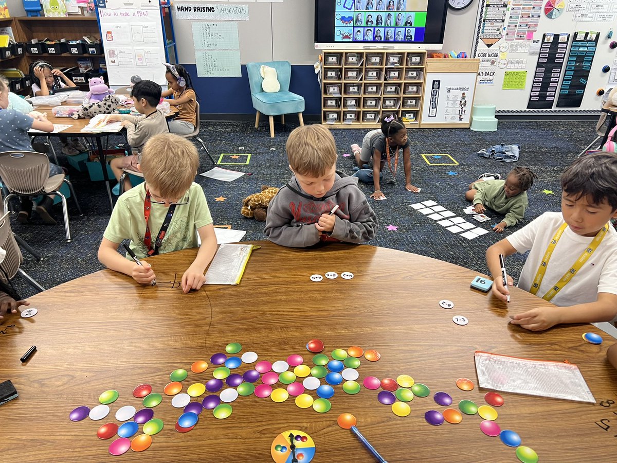 These cuties loved getting to play addition and subtraction pop today <a href="/KISDMcElwain/">McElwain Elementary</a>