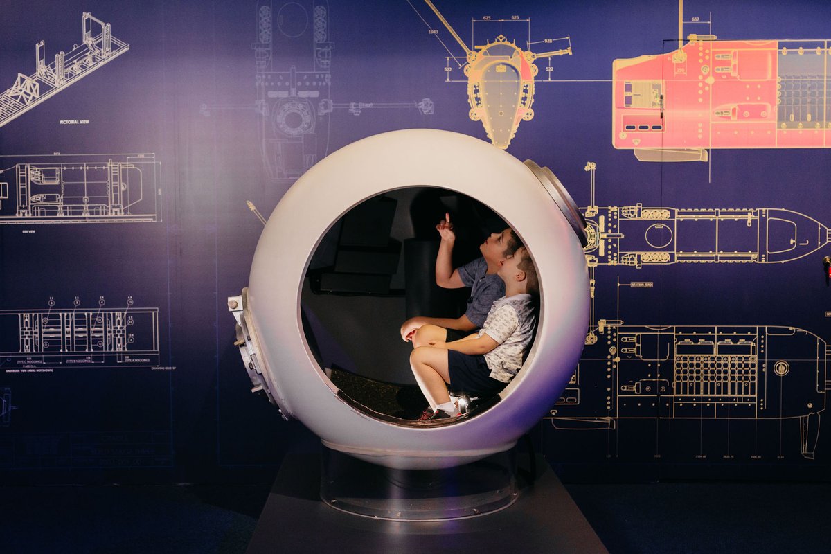 In 2012, James Cameron made history by plunging solo to the depths of the Mariana Trench. 
Now you can step inside his world-famous submersible and relive the adventure to the bottom of the planet.

Avoid the queues and buy tickets online: bit.ly/JamesCameronCTD