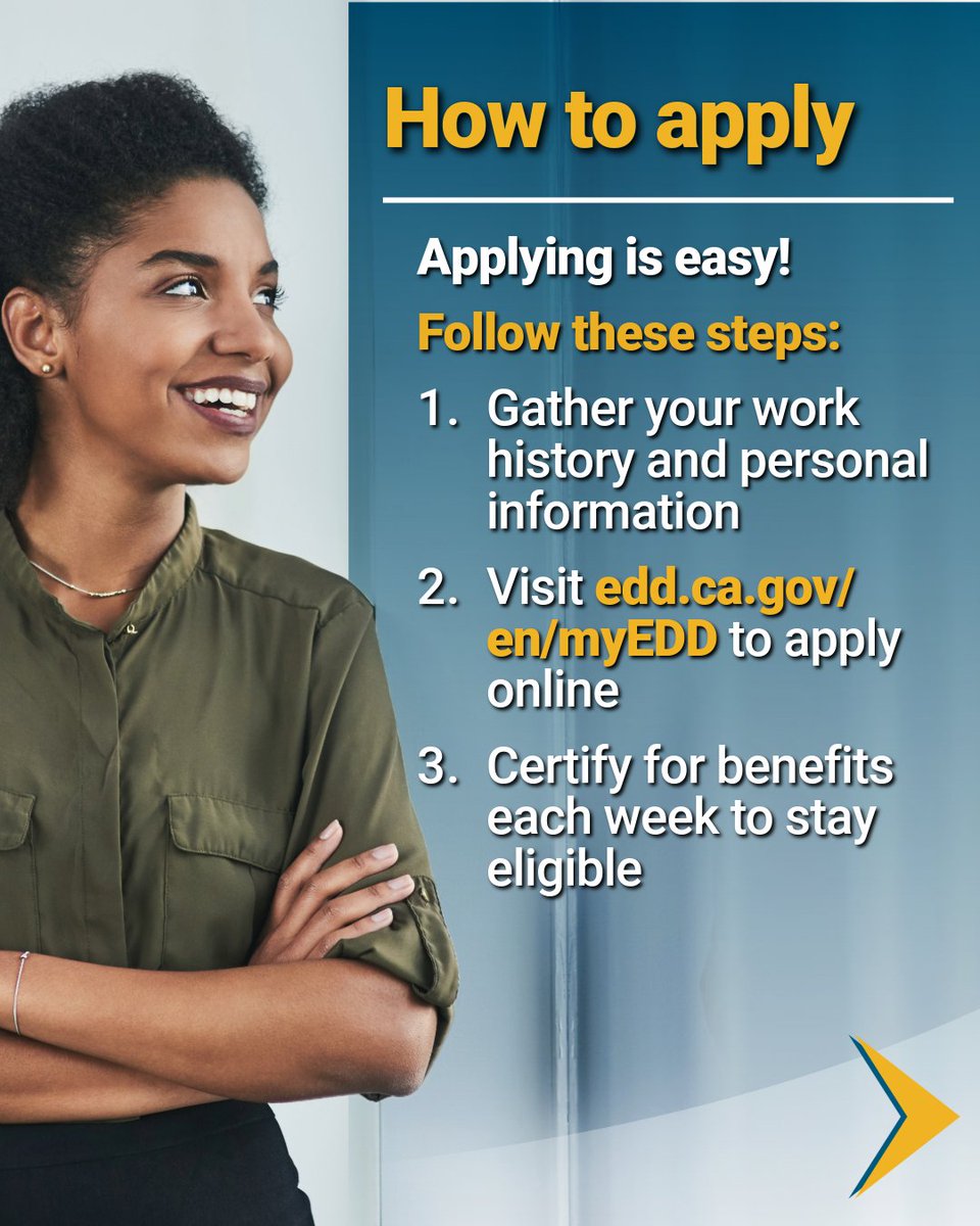CA_EDD's tweet image. If you recently lost your job, you may qualify for unemployment benefits to support you while you find your next opportunity.

Let’s check if you’re eligible: bit.ly/UIEligible

#UnemploymentBenefits #SpringOpportunities