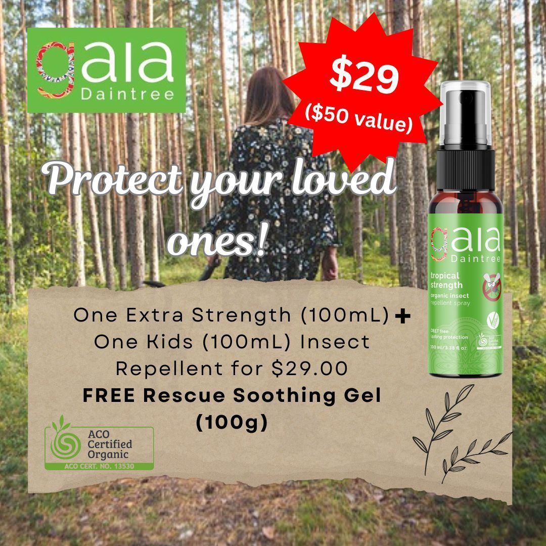 GoOrganicGOS's tweet photo. Protect your family with nature’s best.

Get 2 organic insect repellents (Adult + Kids) + a FREE Soothing Gel — all for $29 (valued at $50).

ACO Certified, DEET-free, made in Australia.
👉 https://t.co/UBYWHAotMj

#GoOrganicShopping #NaturalRepellent #OrganicSkincare https://t.co/Uk0WK5CfzU