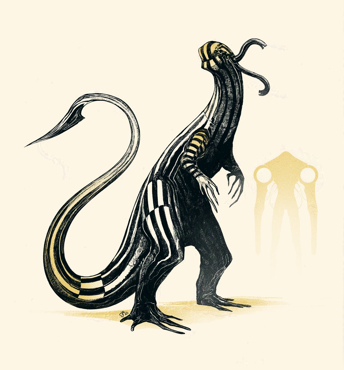 Kaijune 2023 Illustrations

A more old school kind of Kaiju, also unamed but I have keywords for it such as 'Salamandra' or 'Skink'

#creaturedesign