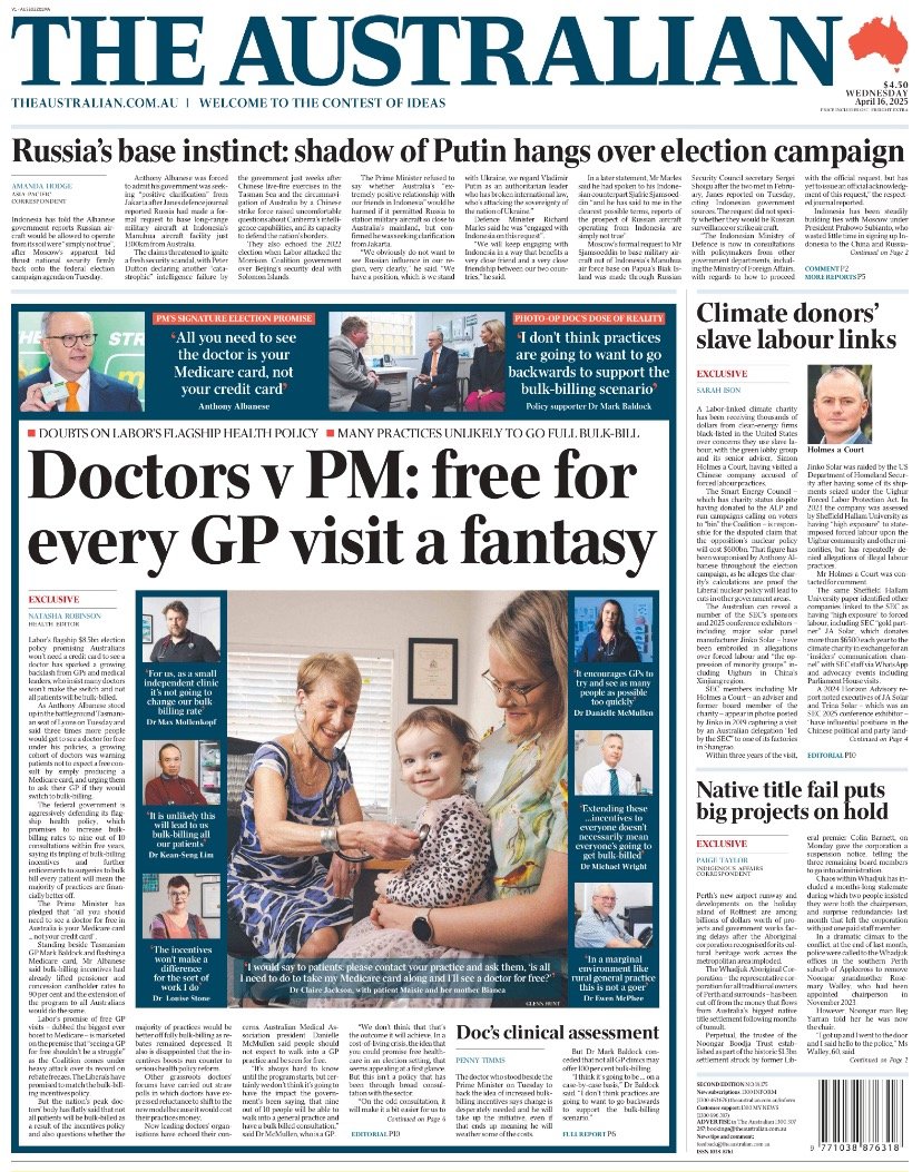 QLDCountry GP (@qldcountrygp) on Twitter photo #auspol #Election2025 #medicare
If <a href="/AustralianLabor/">Australian Labor</a> REALLY believed in 'free' healthcare for all they'd be talking to GPs and providing adequate rebates....they're not. #auspol #Election2025 #medicare
If <a href="/AustralianLabor/">Australian Labor</a> REALLY believed in 'free' healthcare for all they'd be talking to GPs and providing adequate rebates....they're not.