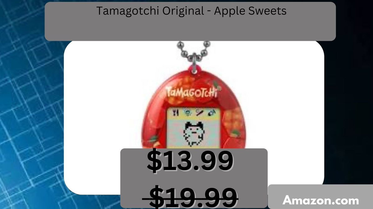 DealHunterHQ21's tweet photo. Deal find! The Tamagotchi Original - Apple Sweets edition is on sale — the classic virtual pet you feed, play with, and care for in a fun, collectible design.

Link: https://t.co/MVDeQwBu48 https://t.co/XhKfzgZAS8