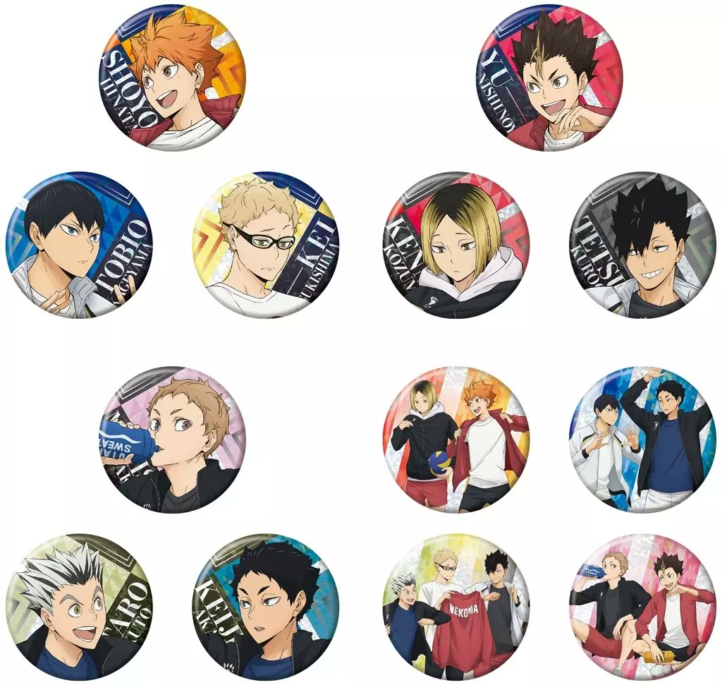 2025年4月28日発売予定 ハイキュー!! 缶バッジビスケット 缶バッジ1個