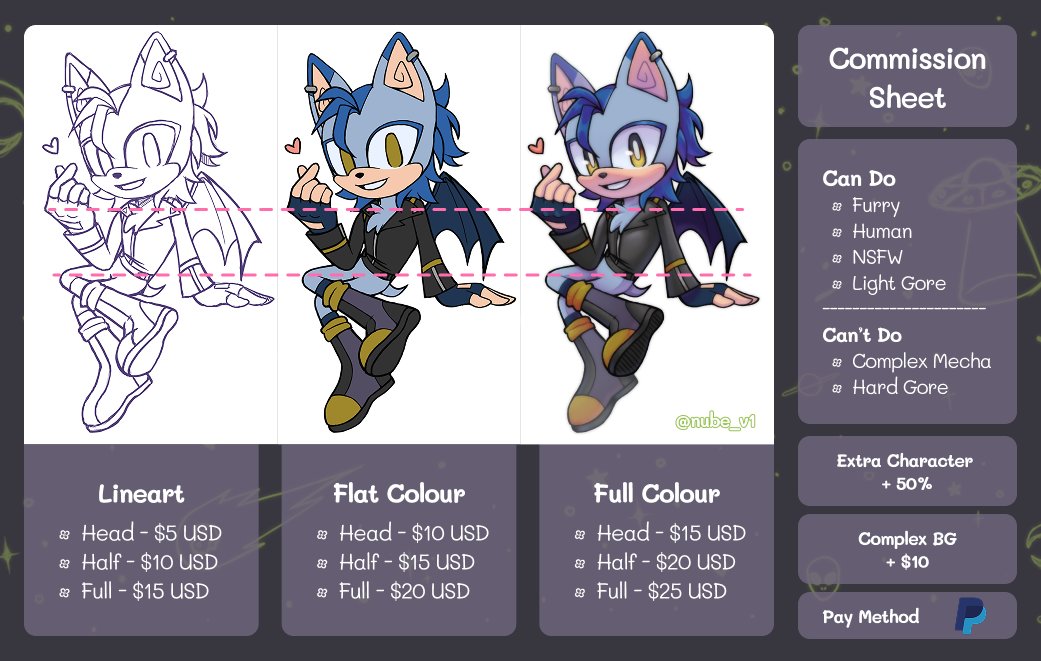 nube_v1's tweet image. Hi! I&apos;m open to commissions again! 💖💖