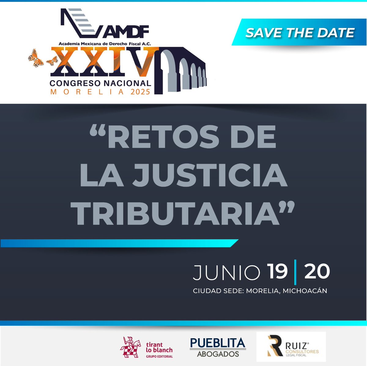 Morelia será sede del XXIV Congreso Nacional de la <a href="/AMDF4/">AMDF</a> los días 19 y 20 de junio.

El tema: “Retos de la Justicia Tributaria”.

Un programa científico de alto nivel con ponentes de España, Argentina y México.

¡Nos vemos ahí!

#CongresoFiscal2025 #AMDF #DerechoFiscal