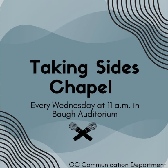 Who’s ready for another week at Taking Sides Chapel? Join us this Wednesday at 11 a.m. in Baugh Auditorium to hear the discussion, “Dinosaurs: young Earth versus old Earth creationism.” See you there!