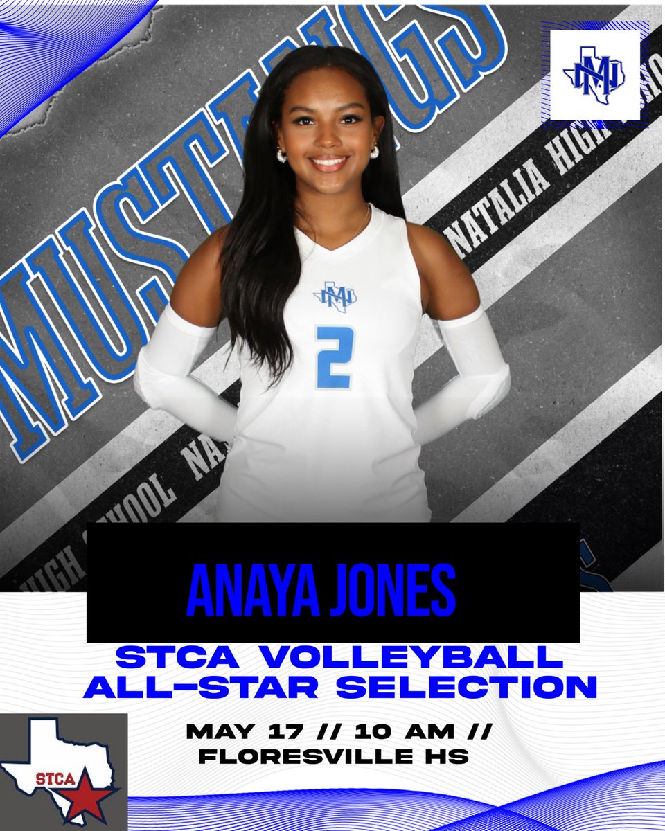 Natalia Volleyball (@nataliavolleyb1) on Twitter photo Congratulations to Anaya Jones who was selected to participate in the <a href="/CoachesSouth/">South Texas Coaches Association</a> All-Star Volleyball Game!
#TTP #AGNB #ChampionshipCulture Congratulations to Anaya Jones who was selected to participate in the <a href="/CoachesSouth/">South Texas Coaches Association</a> All-Star Volleyball Game!
#TTP #AGNB #ChampionshipCulture