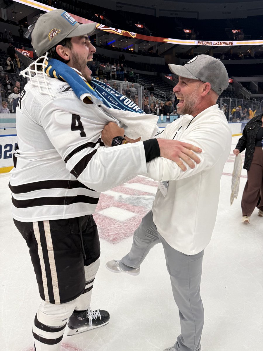 THerrmannSC's tweet image. NATIONAL CHAMPS...has a great ring to it !! What an unreal journey this year from start to finish.  The work ethic, the buy in, the unwavering belief that this @WMUHockey team possessed was off the charts! And we're just getting started!! #BroncosReign