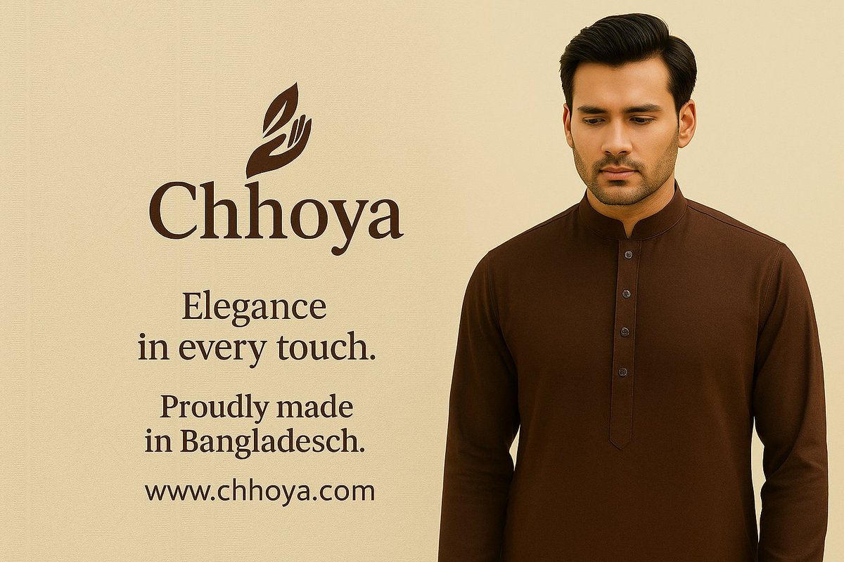 ChhoyaOfficial's tweet photo. “ছোঁয়া—নান্দনিকতার পরশ | 𝗧𝗵𝗲 𝗧𝗼𝘂𝗰𝗵 𝗼𝗳 𝗘𝗹𝗲𝗴𝗮𝗻𝗰𝗲”👌🏻

We craft timeless deshi wear with love - Panjabis, Sarees, Three Pieces &amp; more.❤️
Rooted in tradition, styled for today.
Proudly made in Bangladesh. 🇧🇩

Visit: https://t.co/sqYImcungc 📥 https://t.co/xnm60FPXQ8