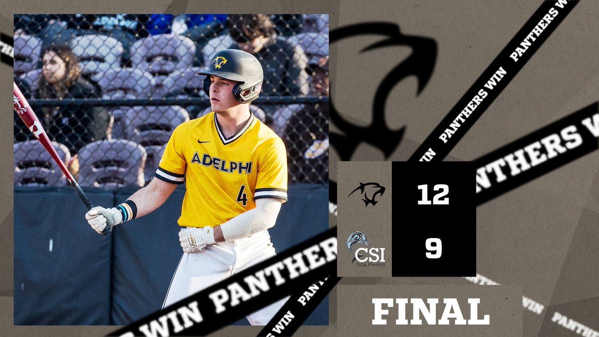 AdelphiBaseball's tweet image. Back in the win column ✅

#PawsUp 🐾