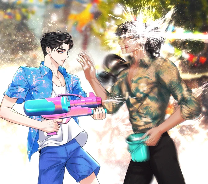 เล่นน้ำกันวันสุดท้าย