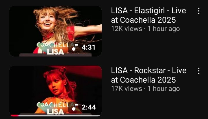 babylalisalloud's tweet photo. Coachella มาลงสเตจของ LISA ใน YT เพิ่มแล้วนะคะ ลิลลี่และเมนน้องทุกคนอย่าลืมเข้าไปดู ไปให้เอนเกจกันเยอะๆ และก็ใน IG เค้าก็มาลงคลิปเช่นกัน เข้าไปเอนเกจให้ครบทุกแพลตฟอร์มเลยได้ยิ่งดี ไปค่ะทุกคน

1. Rockstar
https://t.co/wVPFO2lRTn
2.Elastigirl
https://t.co/1PUvyPDC2S
3.Intro Thunder+ FUTW
https://t.co/XaWxDOIgki
4.Coachella IG
https://t.co/yS2oCQuhjd

THAICONIC LISA COACHELLA
#LISA @wearelloud
#LISACHELLA #Coachella2025