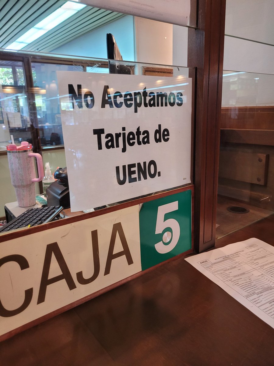 No sé acepta tarjetas #ueno porque el sistema operativo de esa lavandería es una mierda! NI LA <a href="/ANDEOficial/">ANDE Página Oficial</a>  ya no acepta