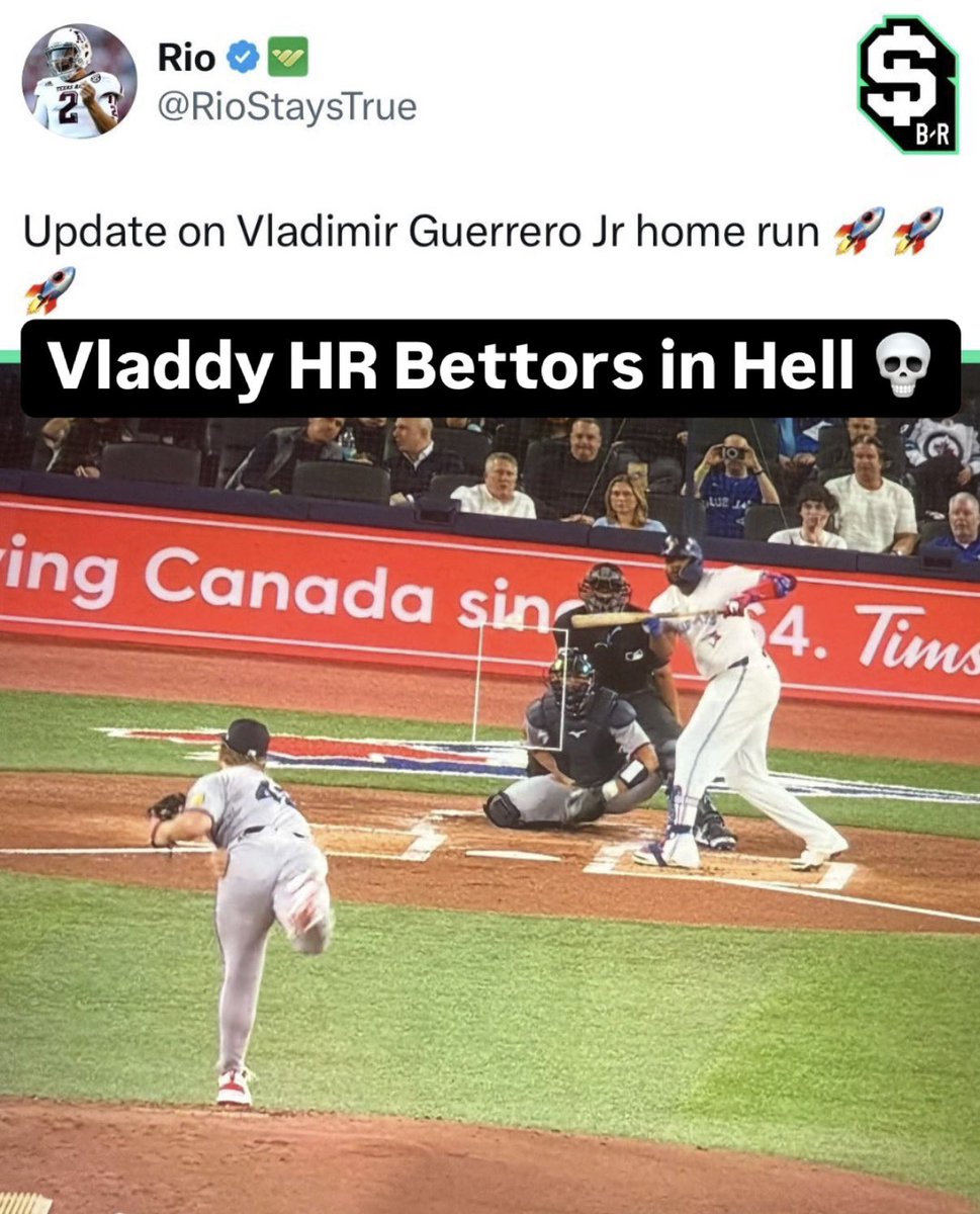 If you bet on a player to hit a HR and he shows bunt..

Might be time to hang it up 🤣

(Via <a href="/RioStaysTrue/">Rio</a>)