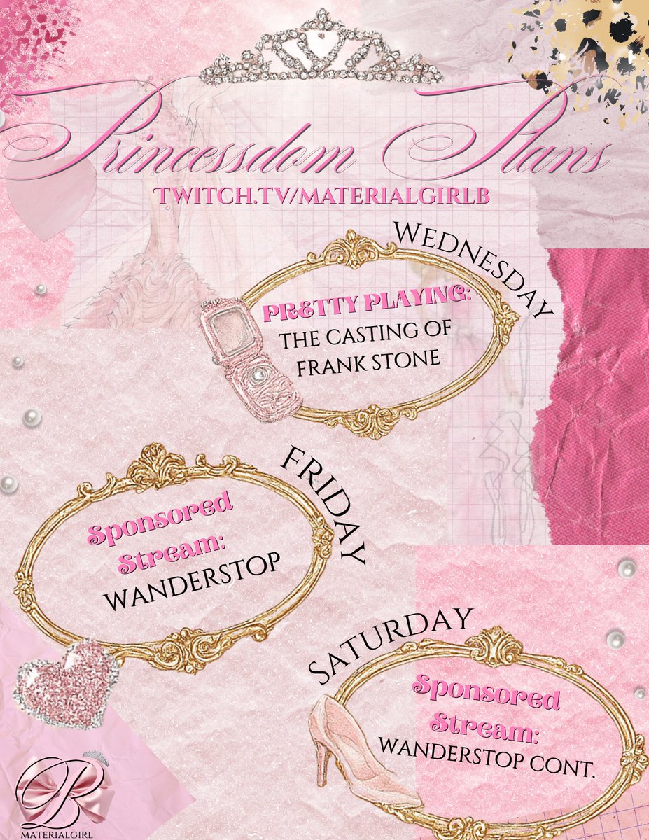 MaterialGrlB's tweet photo. — “hear me, hear me” lol. calling all of my pretty players to the palace courtyard. 💖 this week, we’ll be clearing out the backlog + starting a new game thanks to our sponsors. hoping to see you all tomorrow in the #princessdom 🏰🎀🕹️ https://t.co/aKwpN75cH3