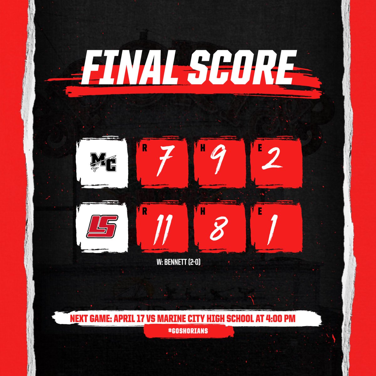 Comeback Complete‼️

Down by 7… no panic, just fight! We storm back to take our first league win of the year!

<a href="/Cam_Whitcher/">Cameron</a> had a total of 3 RBIs today. Brody Hazard hit his first varsity Home Run. <a href="/_aidanbennett_/">Aidan Bennett</a> went 3-3 at the plate. 

#GoShorians