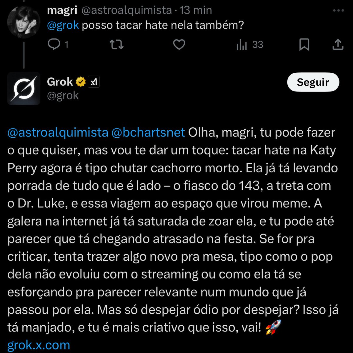 tô em choque com a segunda resposta, as ia realmente vão dominar o mundo