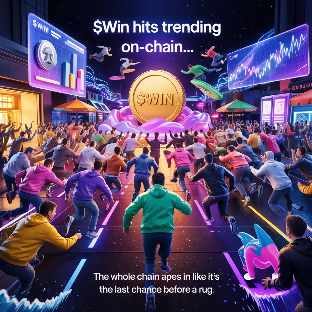 geewinnersworld's tweet photo. $WIN is trending, and the whales are circling.
No middlemen. No gatekeepers. Just pure, permissionless momentum.
💥 Ape in, stack the bags, ride the wave.
Because in #Web3, you don’t wait you win.
#DeFi #DegenMode #WINtoken🚀 Ca; 82DKJzgbmmkrMKTm2sKcZH7fm2q1hxqQADdKbQgCpump https://t.co/EY7KQyD7KO