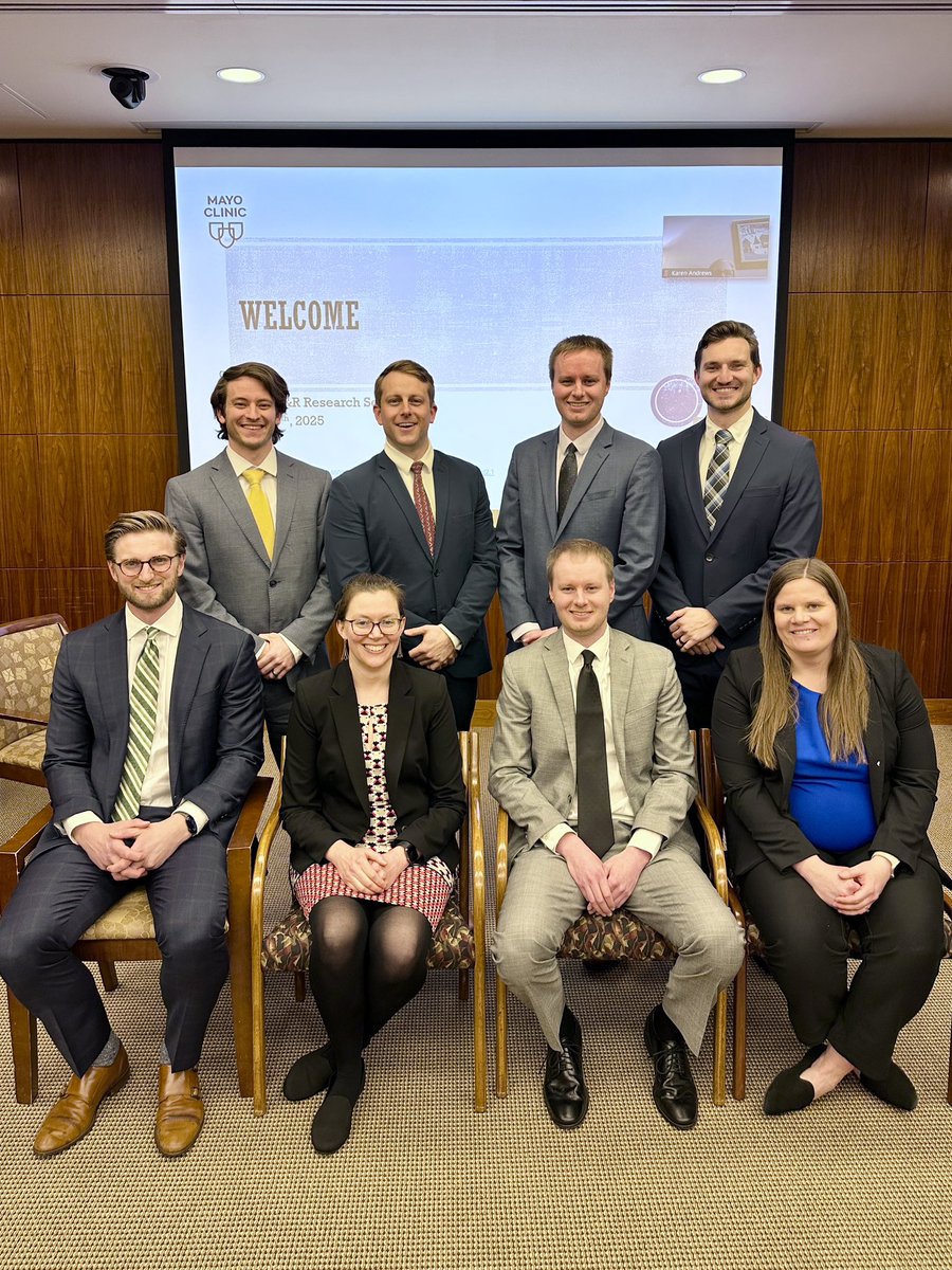 Our PGY-4’s all presented at the Mayo Clinic PM&amp;R Research Symposium tonight. There was impressive research presented tonight! Congrats to everyone who participated!