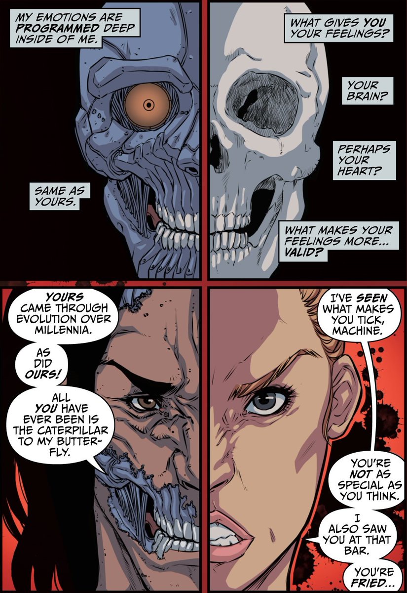 When humanity meets ai, lines blur—and what's "real" isn't so clear anymore.

🤖 "All you have been is the catepillar to my butterfly!"

from my og comic series: WRETCHES