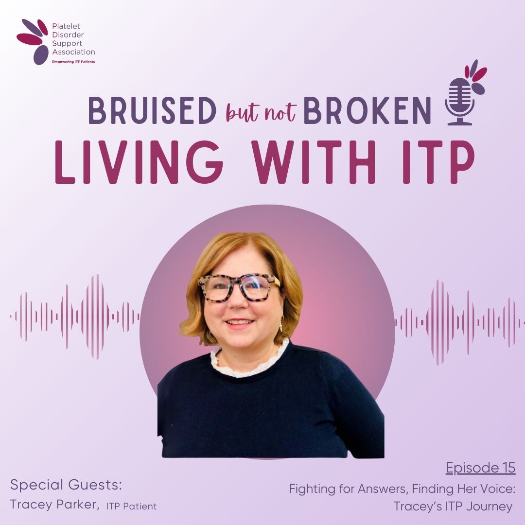 PDSA_ITP's tweet image. “I’ve become that patient who goes in and says, ‘They don’t need to be that high. Let’s lower the dose.’” Tracey’s story is a powerful reminder that support, education, and self-advocacy can make all the difference. Tune in to Episode 14 at pdsa.org/podcast or on Spotify.