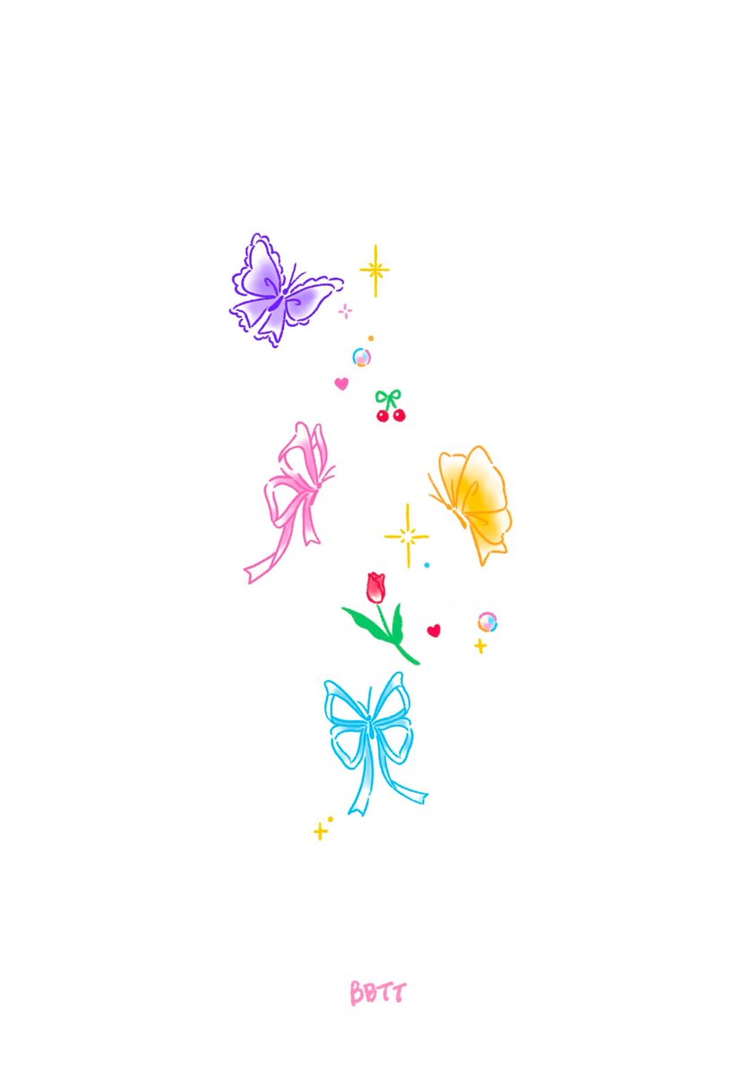 리본 나비들 🦋✨(예약가능)

컬러변경 또는 꾸밈요소 수정 가능합니다🫧💕
그대로 작업 시 10cm까지 8 에 작업해요 ( ᶿ̴͈᷇ .̮ ˂͈᷆ )

#나비타투