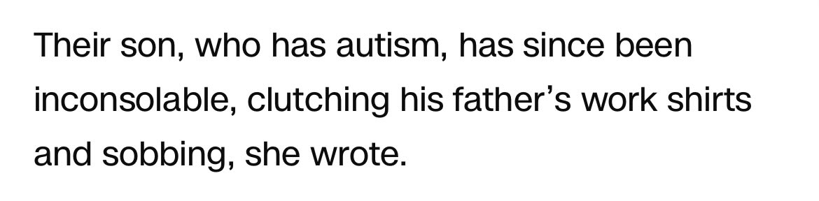 If you ignore the courts, if you shrug off the law, if you stupidly laugh off due process, then at least remember the human here.

Kilmar Garcia, wrongfully deported, was residing here legally with a work visa, supporting his family.

Including his 5 year old, non-verbal autistic